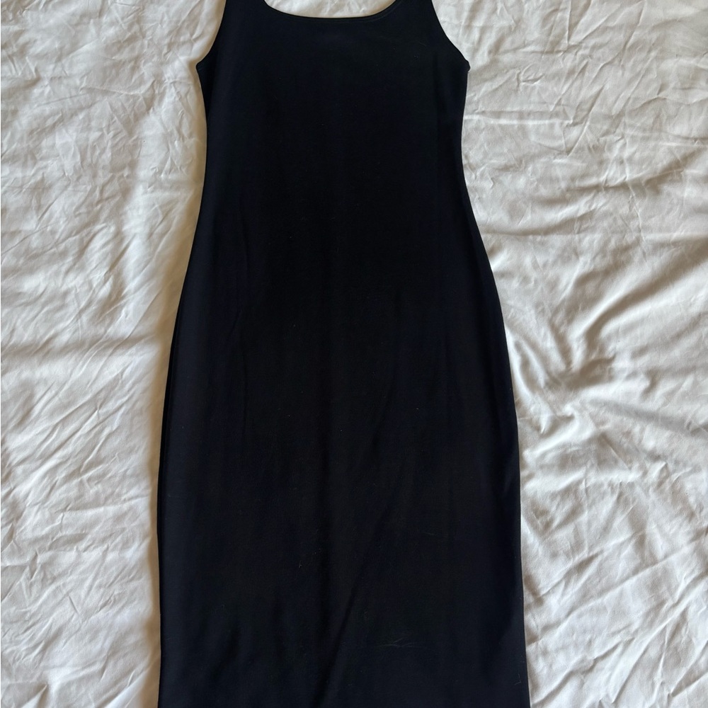 Zara Classic Black Midi Dress